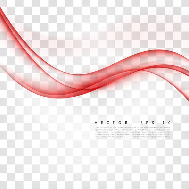 Curva de fondo rojo