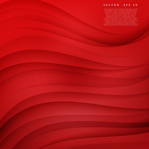 Vector gratuito curva de fondo rojo