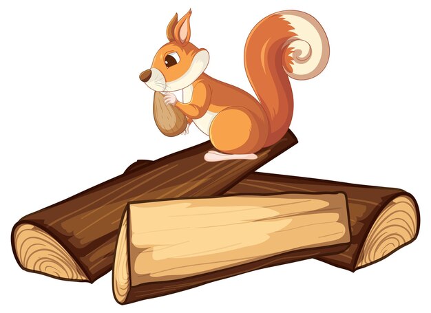 Cute dibujos animados de animales ardilla