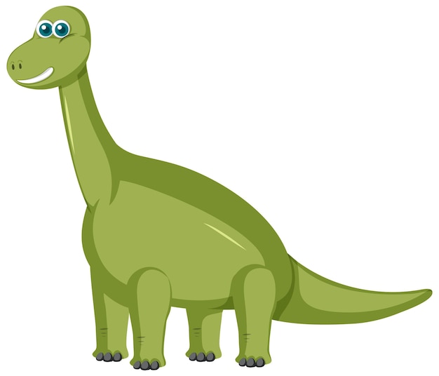 Cute dibujos animados de dinosaurio Brachiosaurus