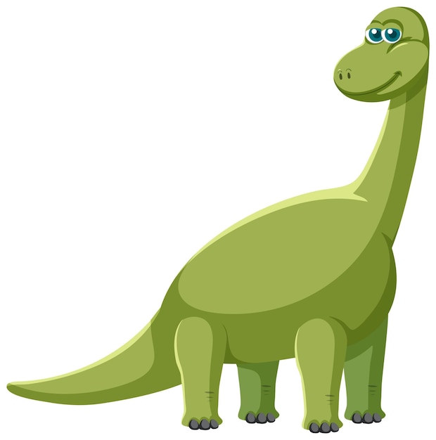 Cute dibujos animados de dinosaurio Brachiosaurus