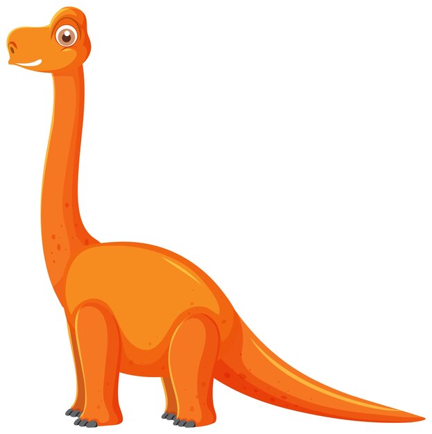 Cute dibujos animados de dinosaurio Brachiosaurus