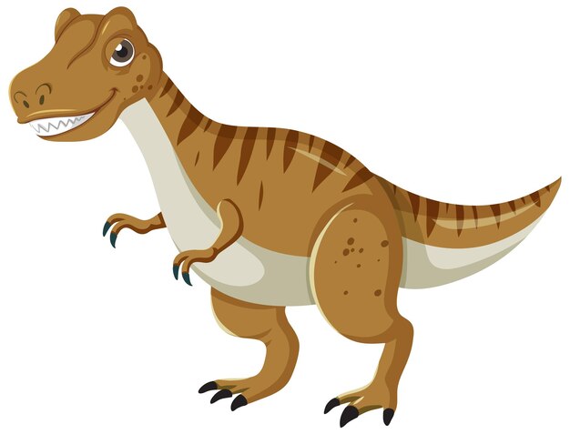 Cute dibujos animados de dinosaurio tiranosaurio