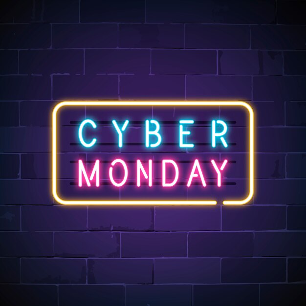 Cyber Monday neon sign