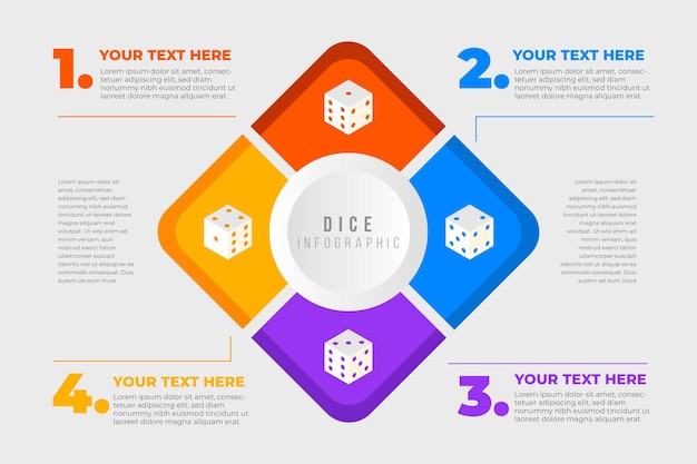 Vector gratuito dados, infografía