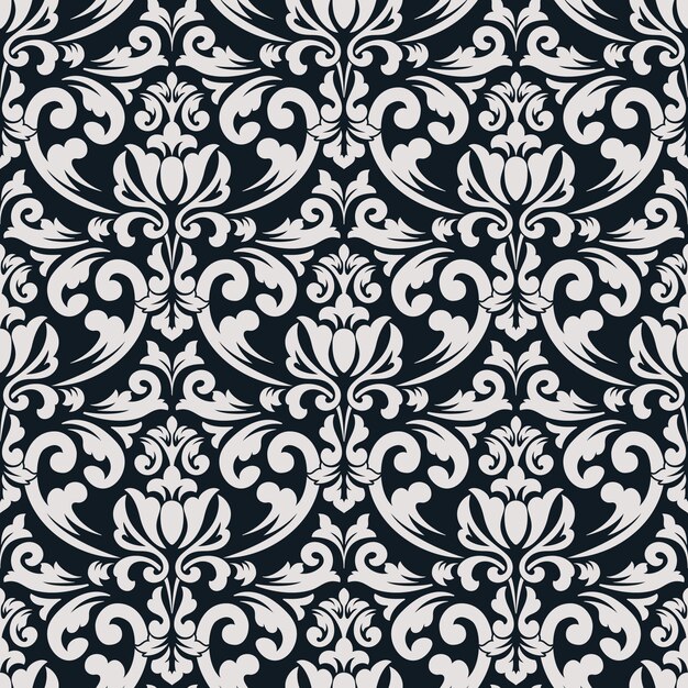 Damasco de fondo transparente. Adorno de damasco antiguo de lujo clásico, textura sin costuras victoriana real para fondos de pantalla, textiles, envoltura. Exquisita plantilla barroca floral.