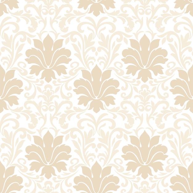 Vector gratuito damasco de patrones sin fisuras. adorno de damasco antiguo de lujo clásico, textura perfecta victoriana real para fondos de pantalla, textiles, envoltura.