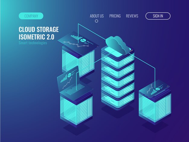 Datos de almacenamiento en la nube, acceso al sistema crm y sincronización del dispositivo