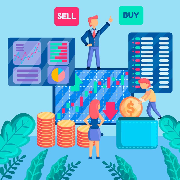 Vector gratuito datos de la bolsa