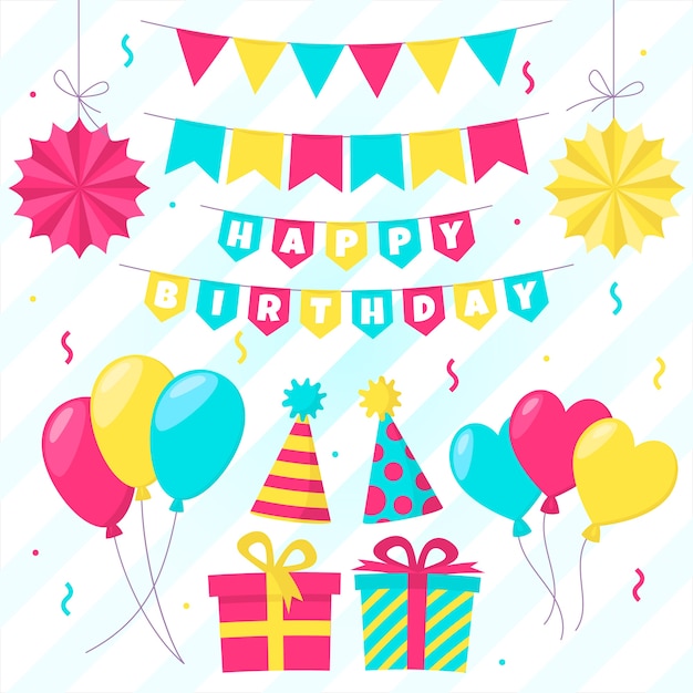 Decoración de cumpleaños y cajas de regalo para fiestas