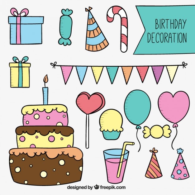 Decoración de cumpleaños planas