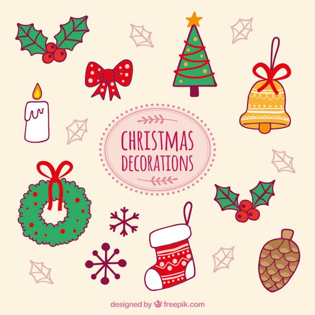 Decoración fantástica para la celebración de navidad