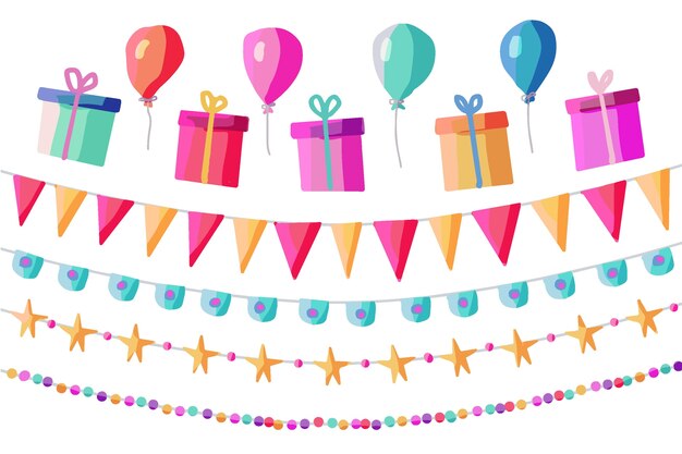 Decoración de fiesta para celebración de cumpleaños