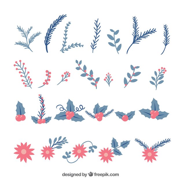Decoración floral de navidad