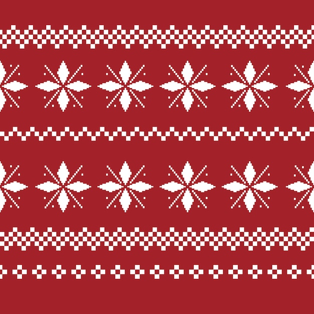 Vector gratuito decoración de navidad de patrones sin fisuras. suéter feo