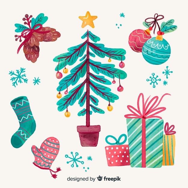 Decoración navidad pintada a mano