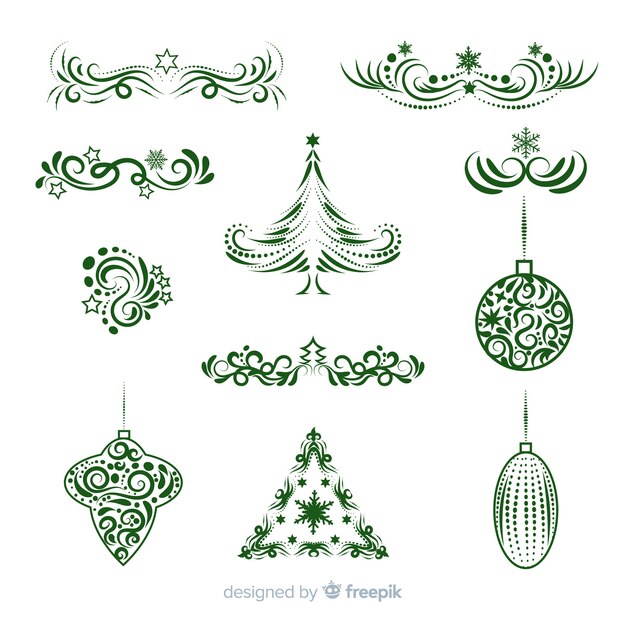 Decoración navideña caligráfica