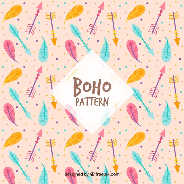 Decorativo patrón en estilo boho