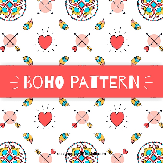 Decorativo patrón en estilo boho
