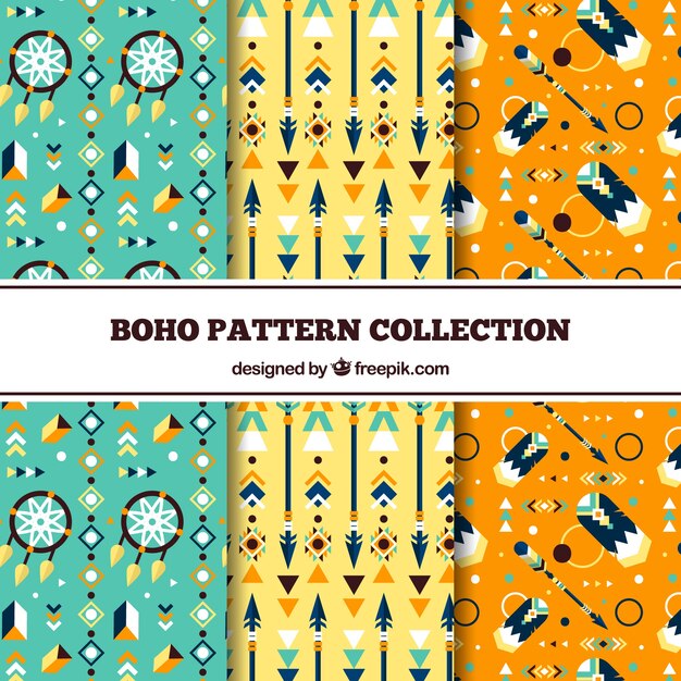 Decorativo patrón en estilo boho