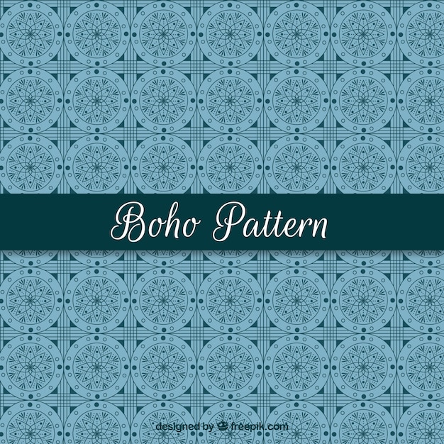 Vector gratuito decorativo patrón en estilo boho