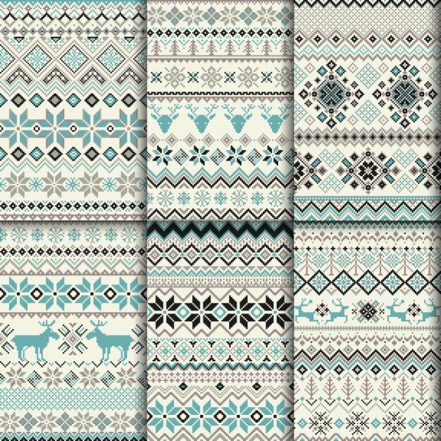 Decorativos patrones de invierno