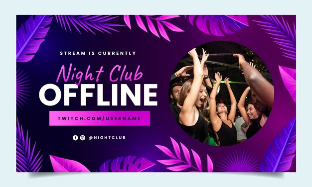El degradado deja el fondo de contracción del club nocturno