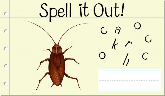 Deletrearlo cucaracha