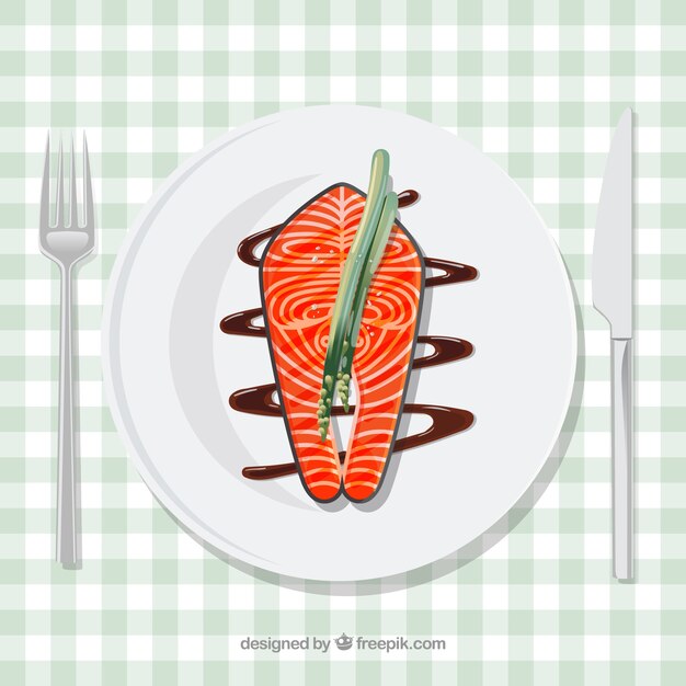 Deliciosa composición de comida con estilo elegante