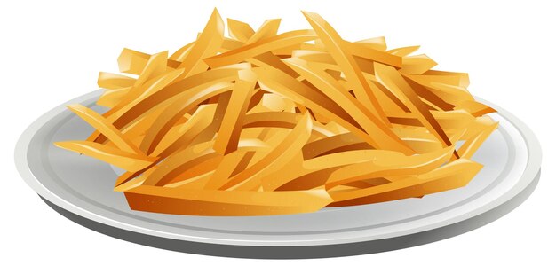 Un delicioso plato de papas fritas