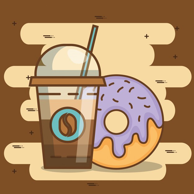 deliciosos elementos de tiempo de café