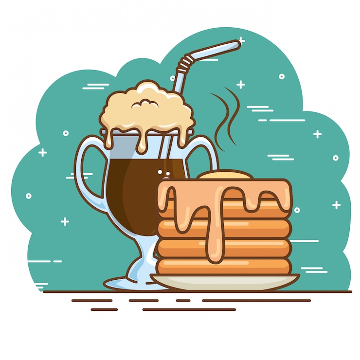 Vector gratuito deliciosos elementos de tiempo de café