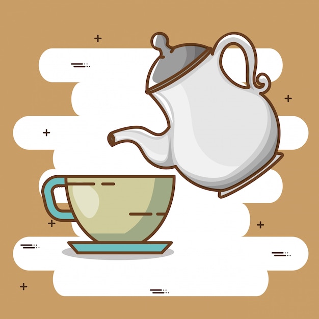 deliciosos elementos de tiempo de café