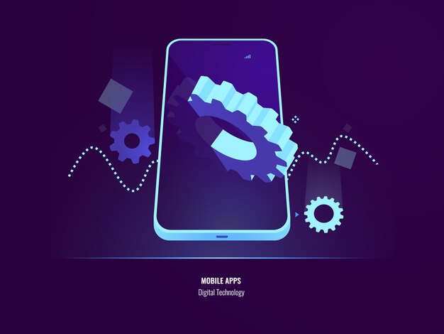 Desarrollo de aplicaciones móviles, concepto de instalación y actualización de aplicaciones, configuración de teléfonos inteligentes