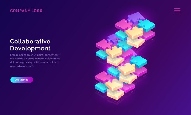 Desarrollo colaborativo, plantilla web