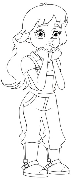 Descripción del personaje de dibujos animados Bored Farmer Girl