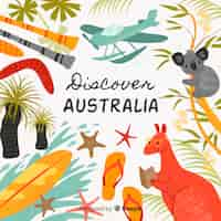 Vector gratuito descubre australia