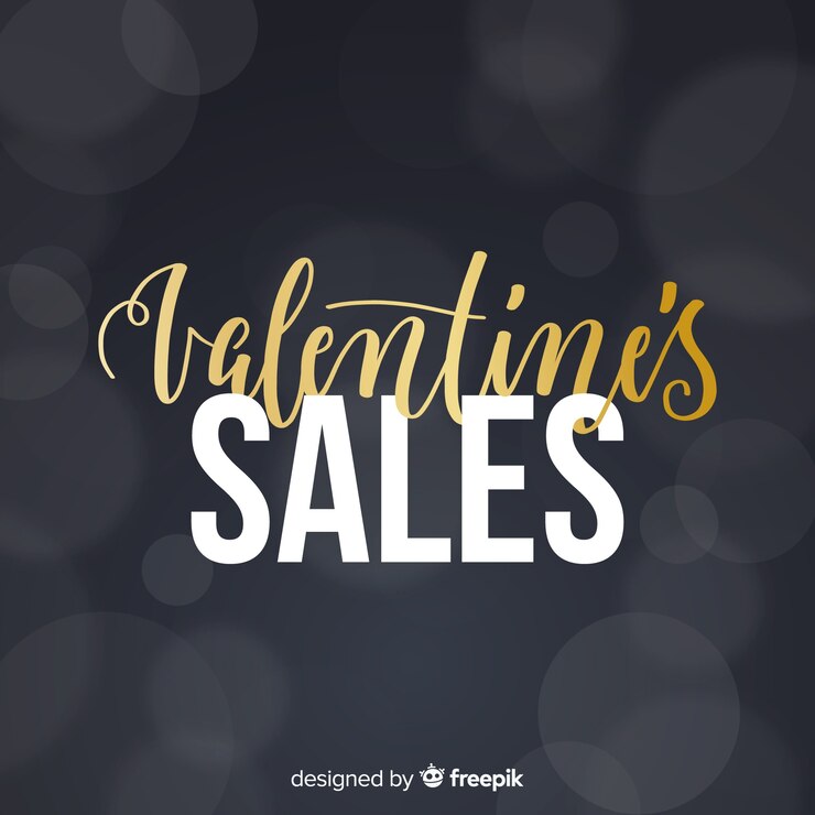 Vector gratuito descuentos de san valentín