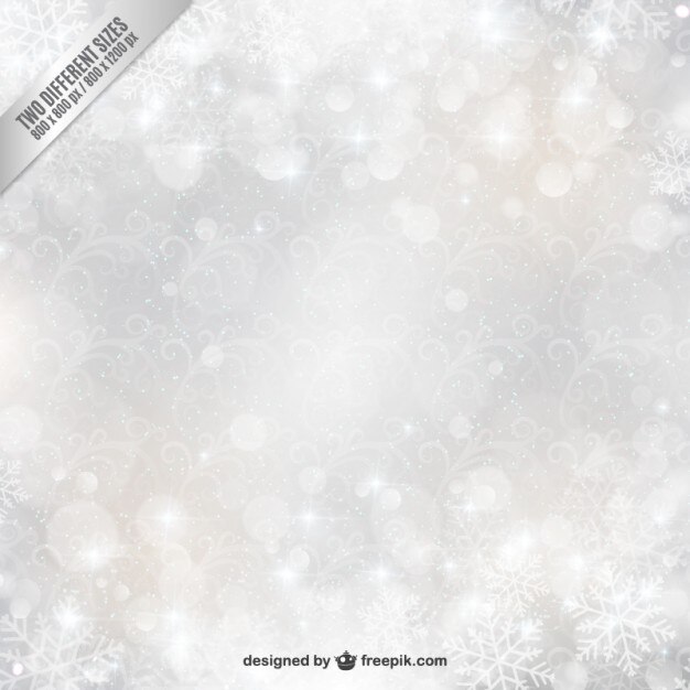 desenfoque de copos de nieve