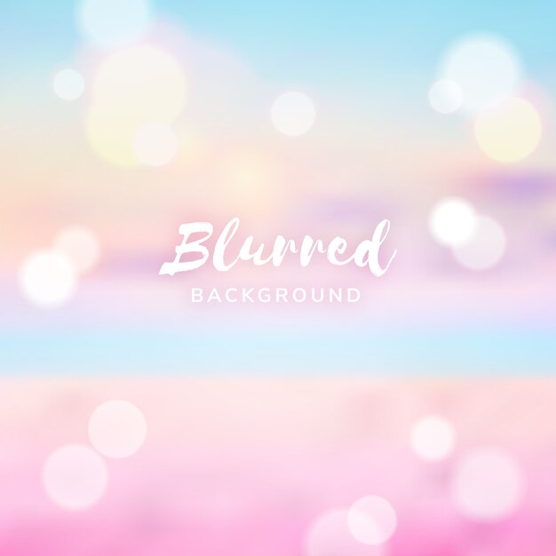 Desenfoque de fondo con efecto bokeh