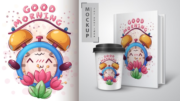 Despertador de flores merchandising