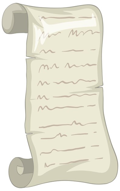 Desplácese papel viejo aislado