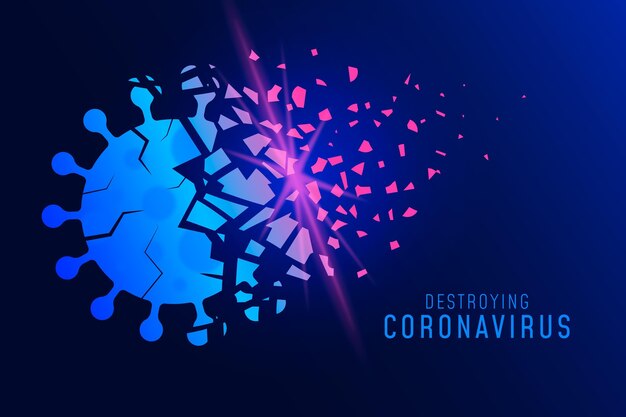 Destruyendo el fondo del coronavirus