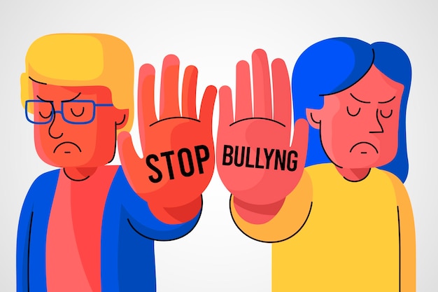 Vector gratuito detener el concepto de bullying