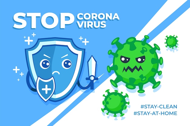 Vector gratuito detener el concepto de coincidencias de coronavirus