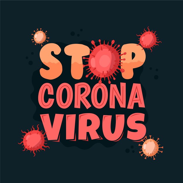 Detener el concepto de coronavirus