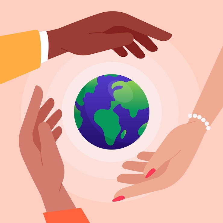 Vector gratuito detener el racismo en todo el mundo.