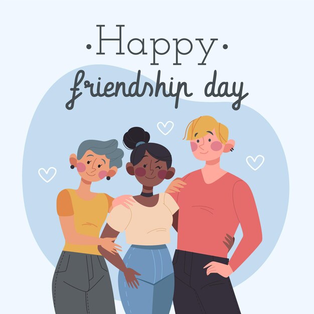 Dia del amigo - 20 de julio illustration