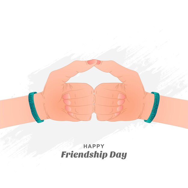 Día de la amistad con diseño de ilustración de mano de promesa