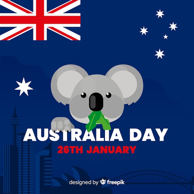 Vector gratuito día de australia